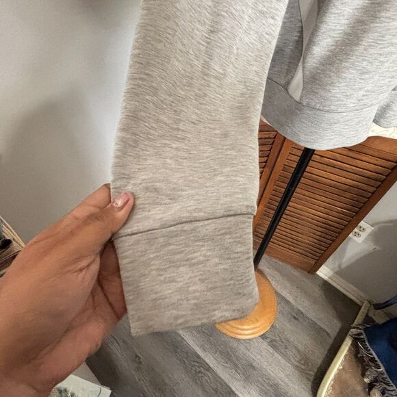 SPANX AirEssentials Striped Track Jacket Grey With Pockets Size XL - Picture 10 of 13